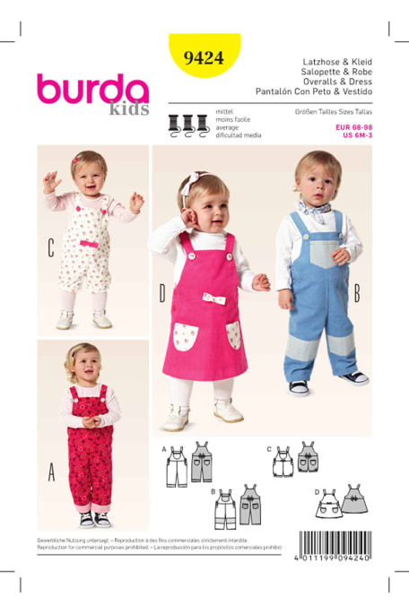 BURDA-9424 keltainen
