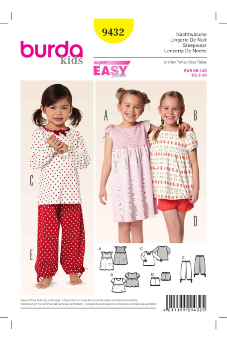 BURDA-9432 keltainen