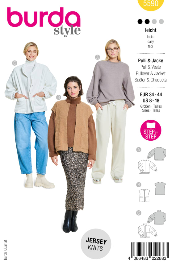 BURDA-5590 keltainen