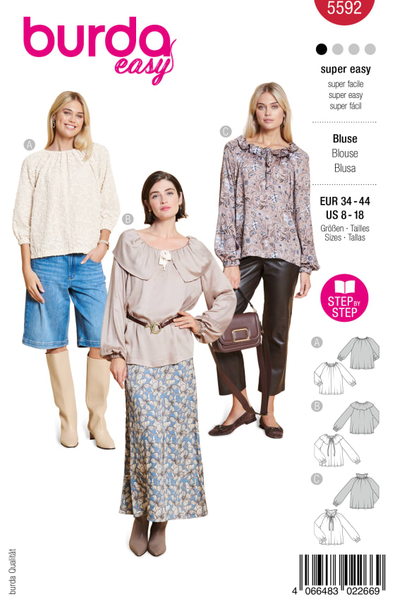 BURDA-5592 punainen