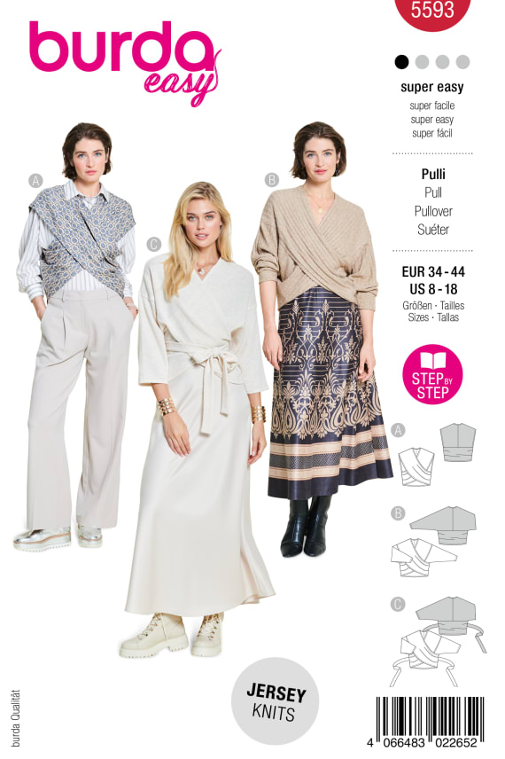 BURDA-5593 C punainen
