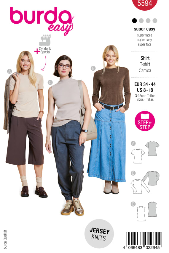 BURDA-5594 punainen