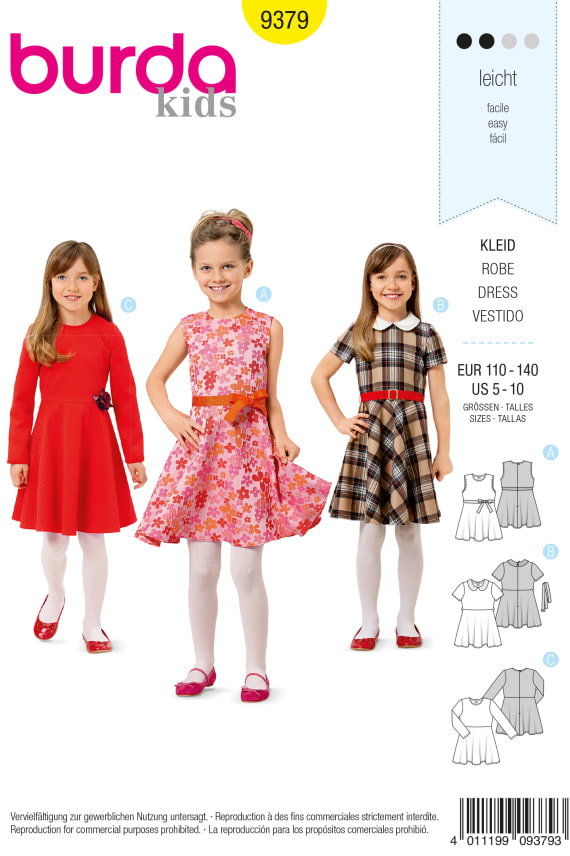 BURDA-9379 keltainen