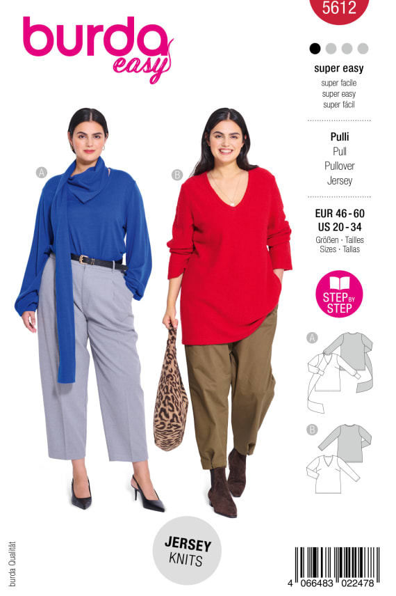 BURDA-5612 punainen