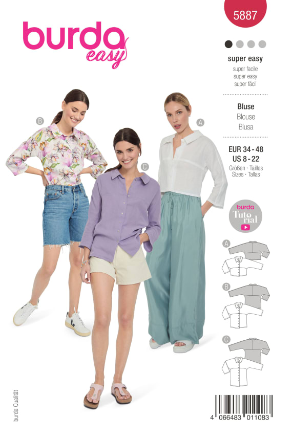 BURDA-5887 punainen