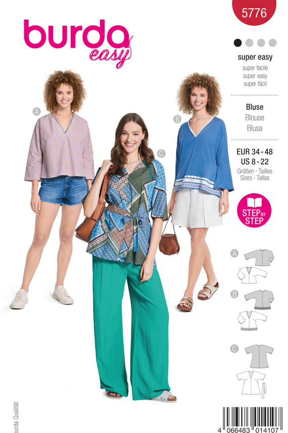 BURDA-5776 punainen