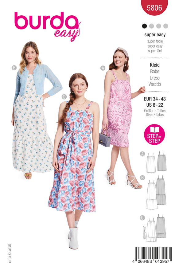 BURDA-5806 punainen