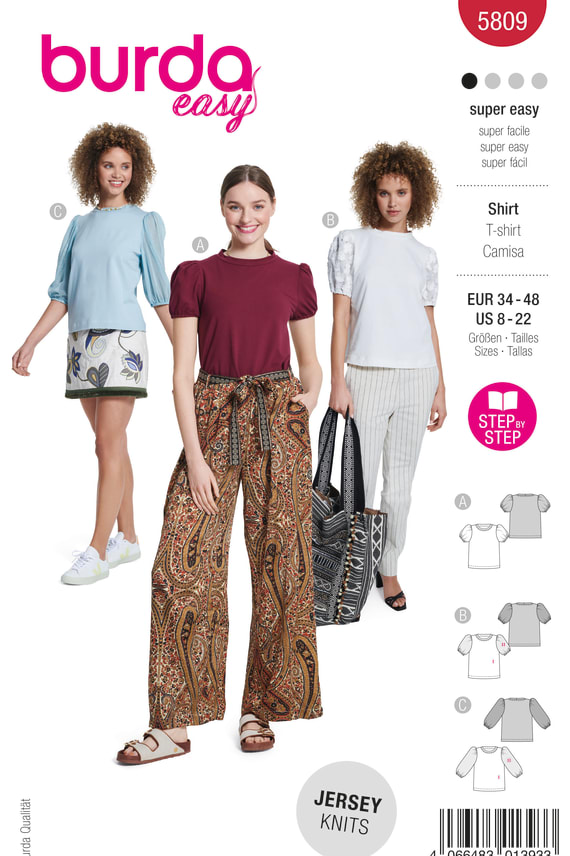 BURDA-5809 punainen