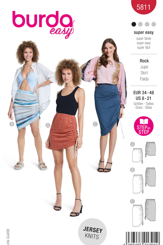 BURDA-5811 punainen