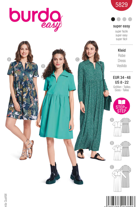BURDA-5829 C punainen