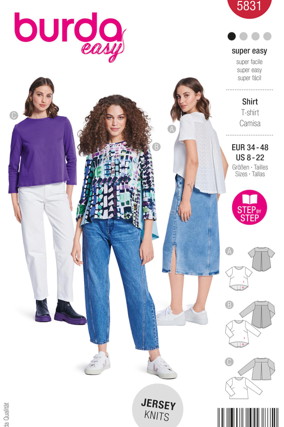 BURDA-5831 punainen