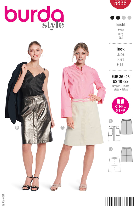 BURDA-5836 punainen
