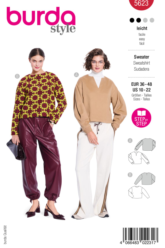 BURDA-5623 punainen