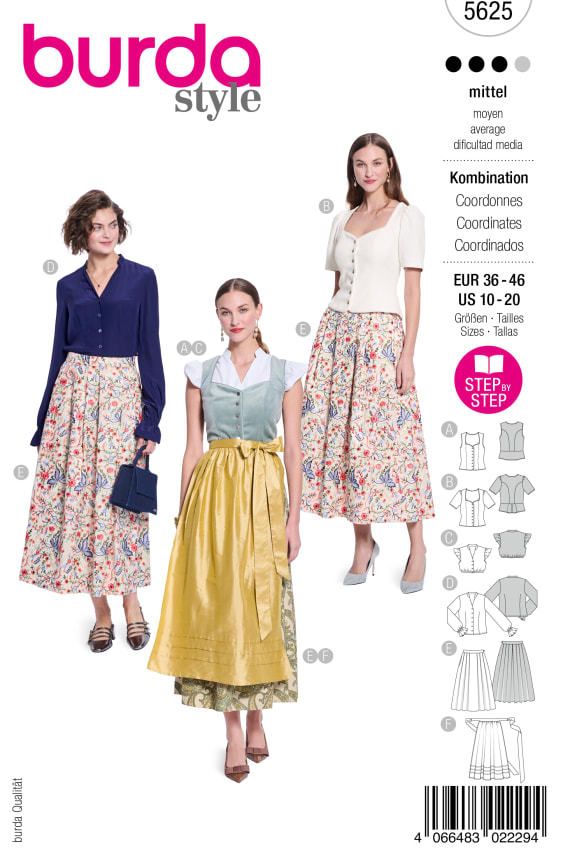 BURDA-5625 valkoinen