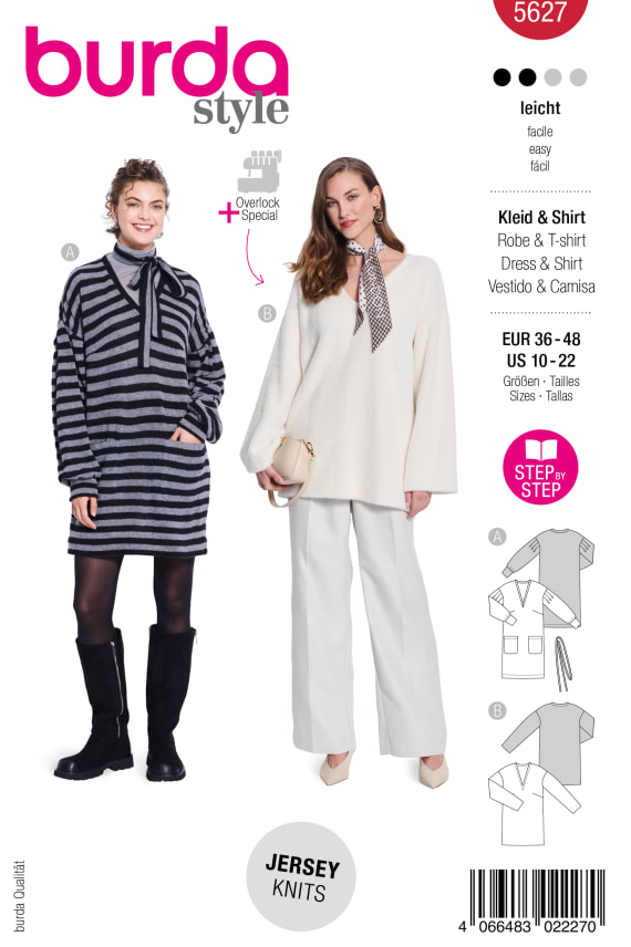 BURDA-5627 punainen