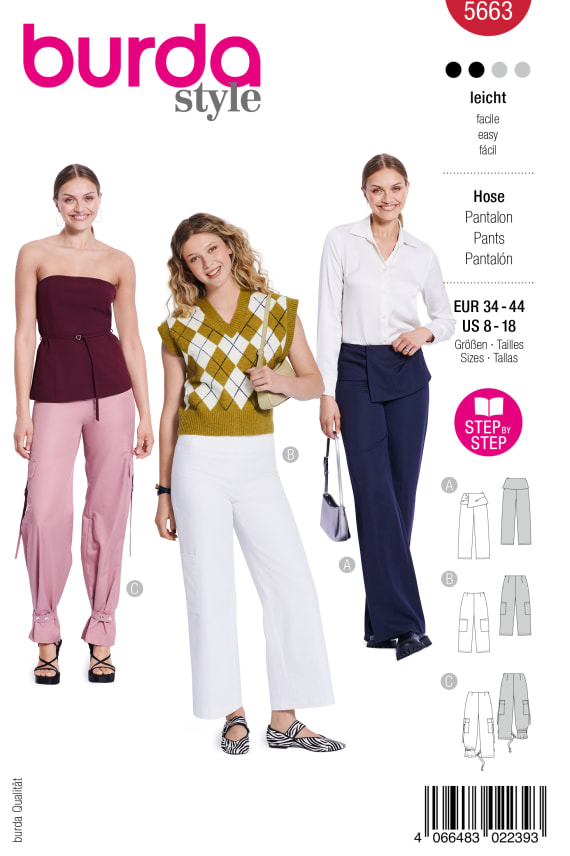 BURDA-5663 punainen