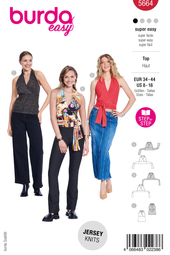 BURDA-5664 punainen