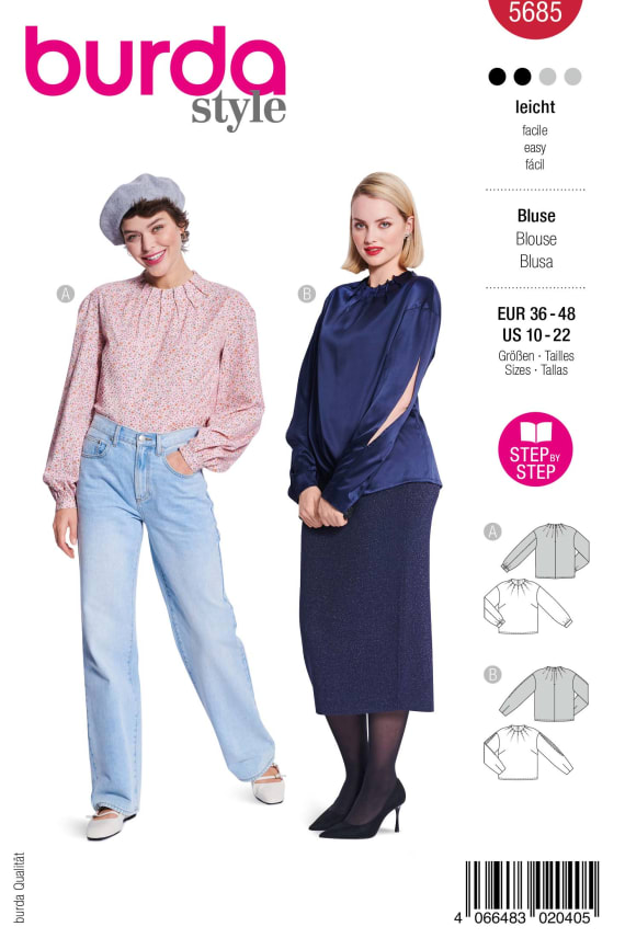 BURDA-5685 punainen