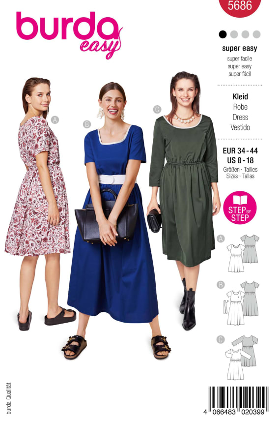 BURDA-5686 punainen