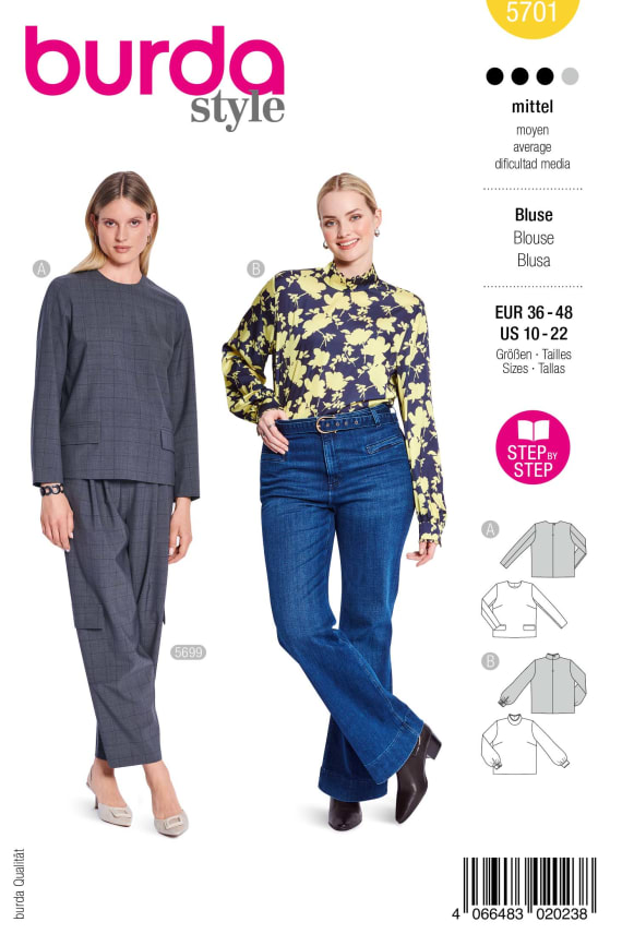 BURDA-5701 keltainen