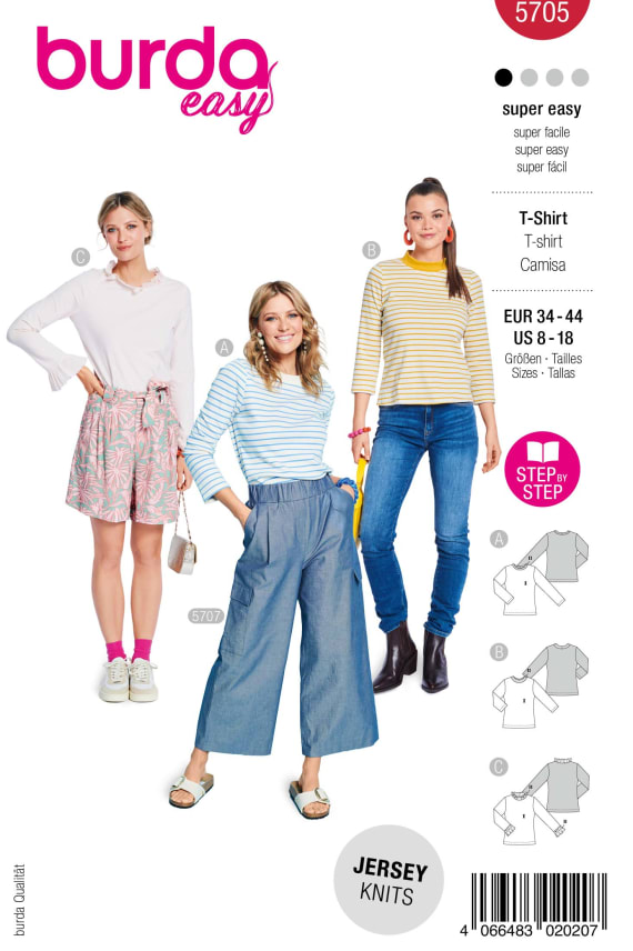 BURDA-5705 punainen
