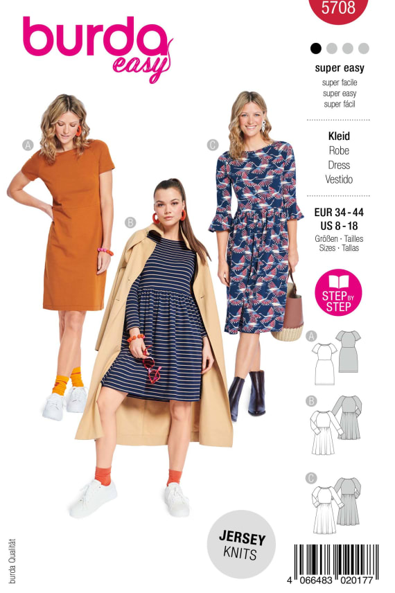 BURDA-5708 punainen