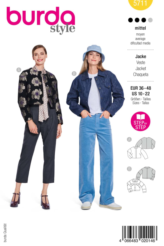 BURDA-5711 keltainen