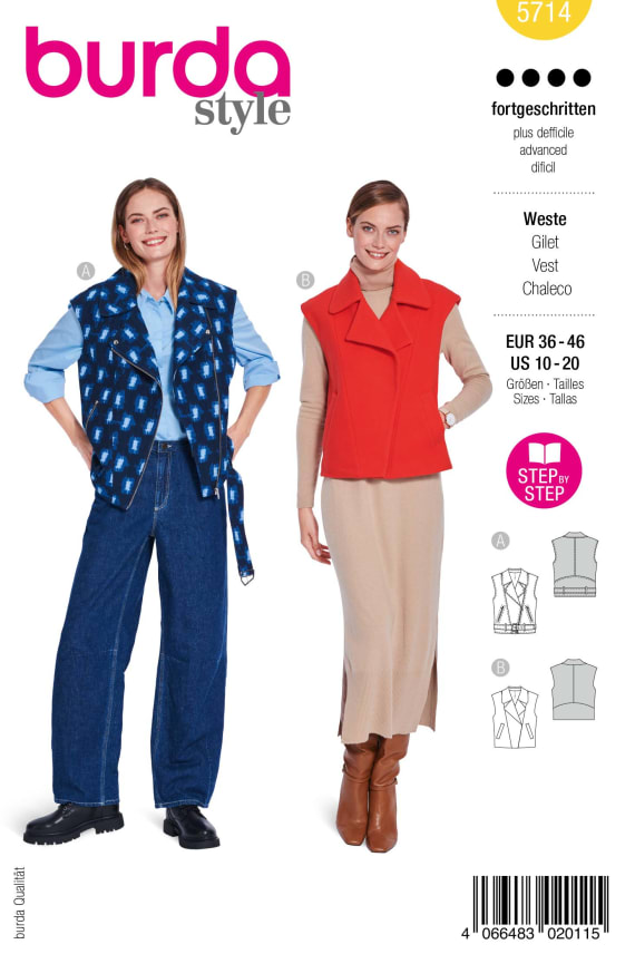 BURDA-5714 keltainen