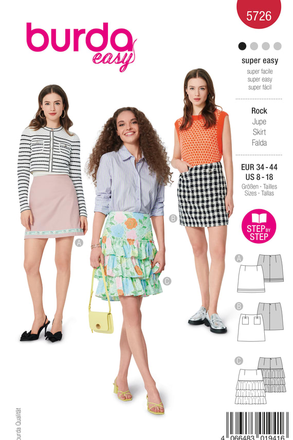 BURDA-5726 punainen