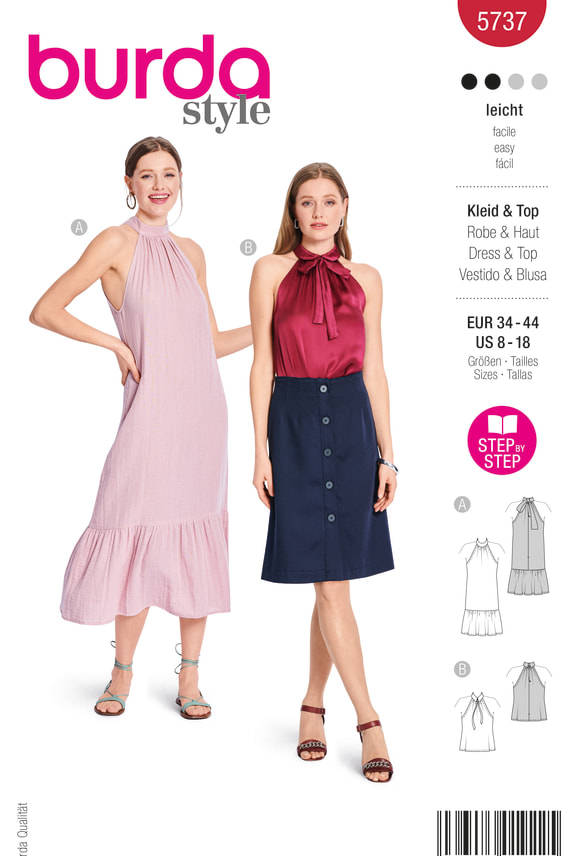 BURDA-5737 punainen