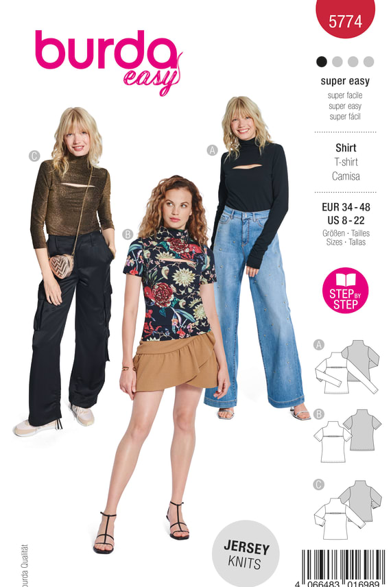 BURDA-5774 punainen