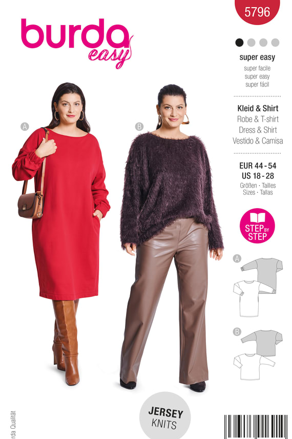 BURDA-5796 punainen