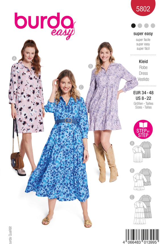 BURDA-5802 punainen