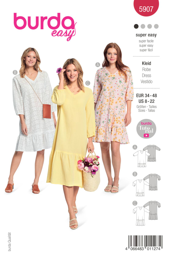 BURDA-5907 C punainen