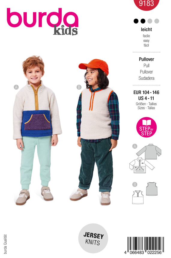 BURDA-9183 punainen