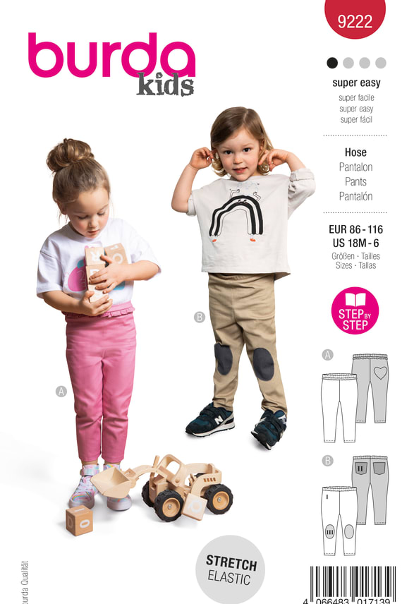 BURDA-9222 punainen