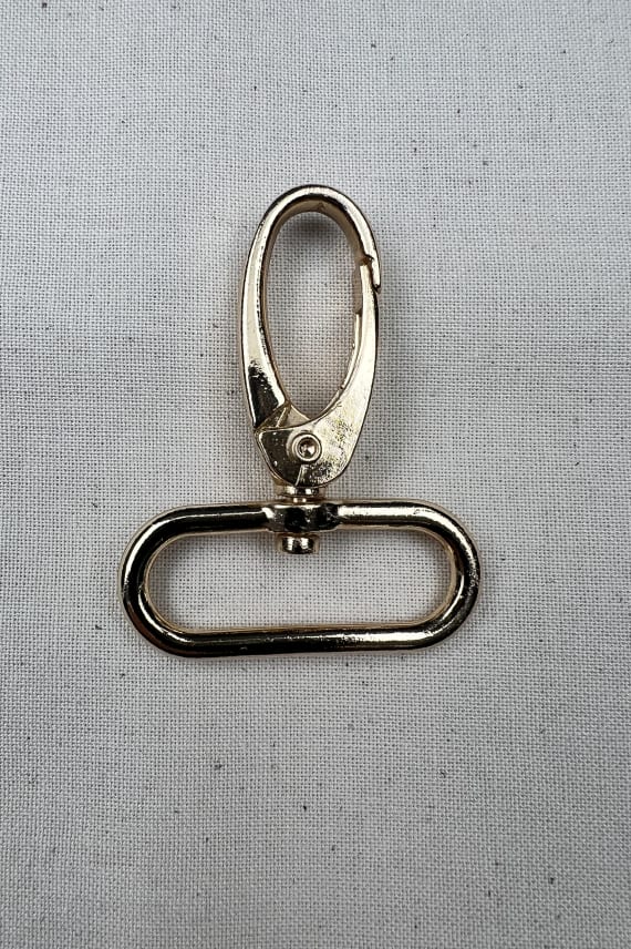 KARABIINILUKKO 32MM METALLI kulta