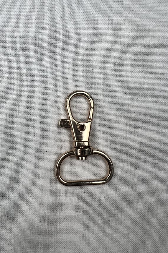 KARABIINILUKKO 20MM METALLI kulta