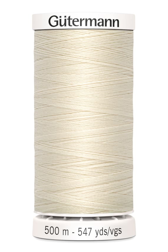 GÜTERMANN OMPELULANKA SEW-ALL PES 500M luonnonvalkoinen