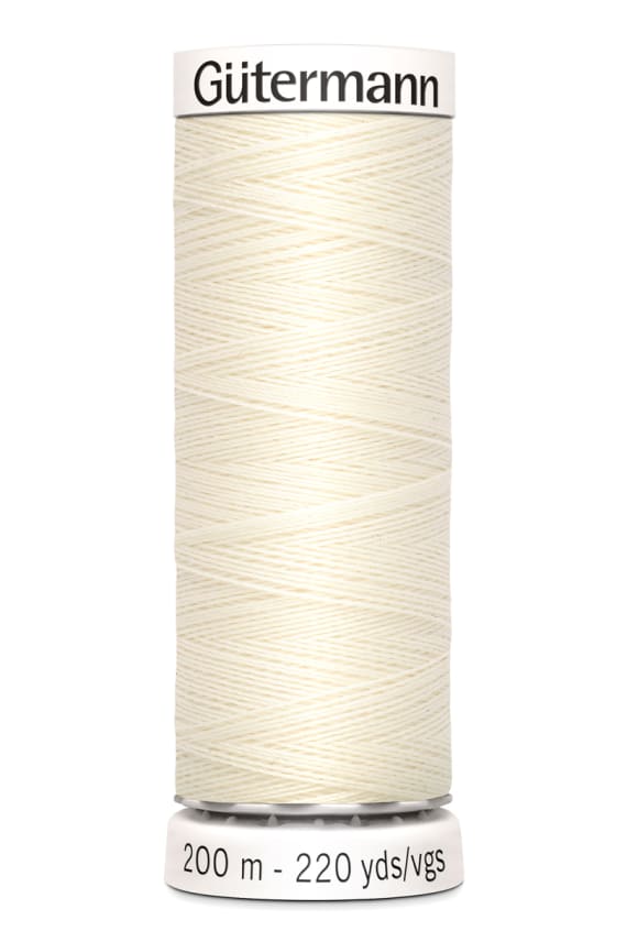 VK GÜTERMANN OMPELULANKA SEW-ALL PES 200M luonnonvalkoinen