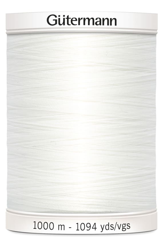 VK GÜTERMANN OMPELULANKA SEW-ALL PES 1000M valkoinen