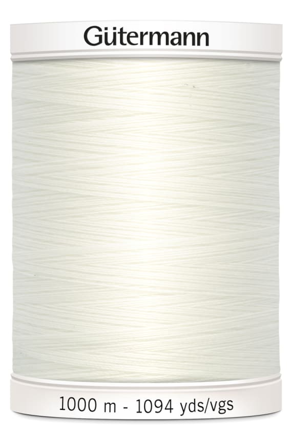 VK GÜTERMANN OMPELULANKA SEW-ALL PES 1000M valkoinen