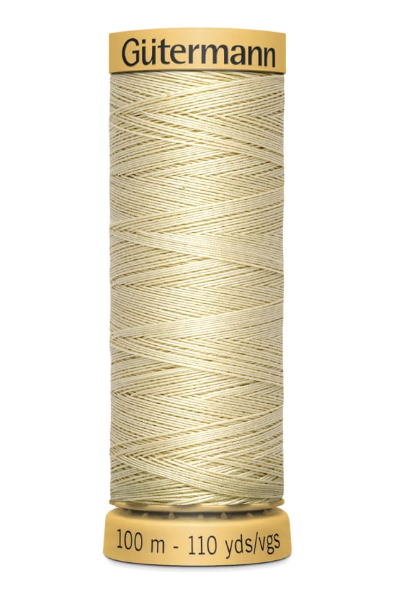 VK GÜTERMANN OMPELULANKA PUUVILLA 50 100M luonnonvalkoinen