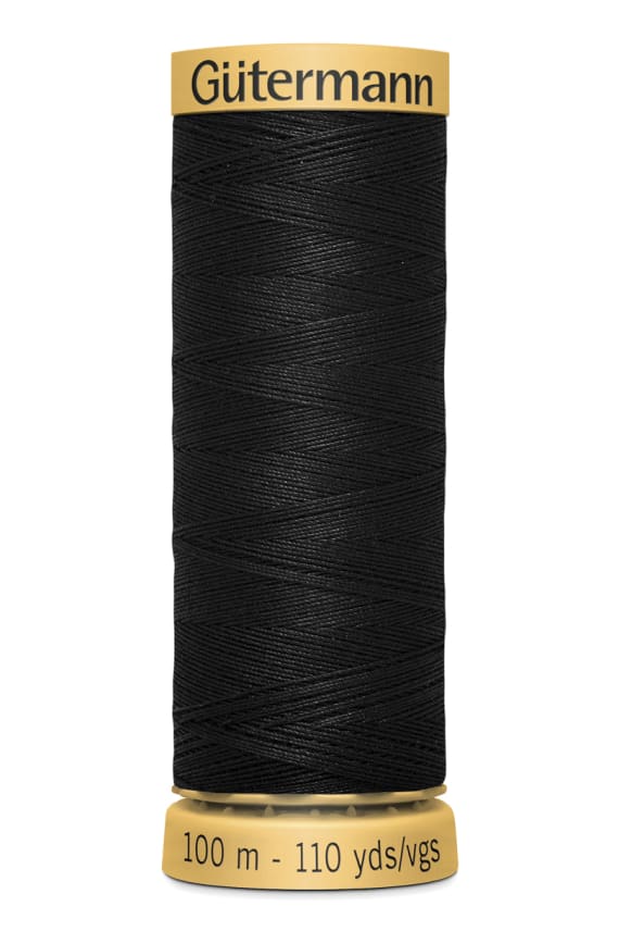 VK GÜTERMANN OMPELULANKA PUUVILLA 50 100M musta