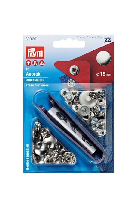 NEPPARI ANORAK 15MM + TYÖKALU hopea