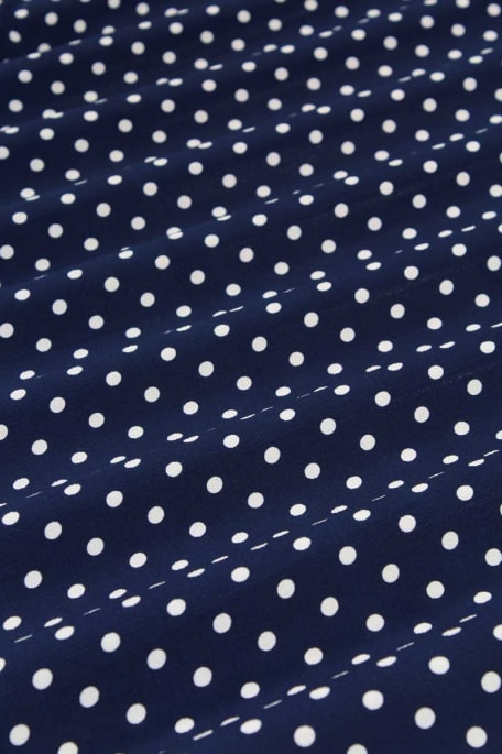 POLKA DOTS tummansininen